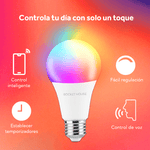 Cargue la imagen en el visor de la galería, Foco Inteligente Led Rocket House Rainbow Rgb Wifi 11w - Rockethouse.com.mx