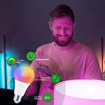 Cargue la imagen en el visor de la galería, Foco Inteligente Led Rocket House Rainbow Rgb Wifi 11w Duo Pack - Rockethouse.com.mx